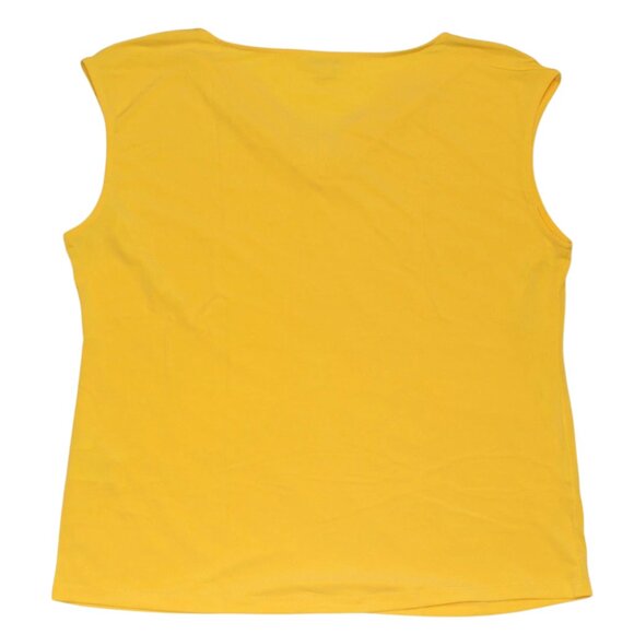 Calvin Klein Women's Yellow Sleeveless Shirt NWOT Size XL - Picture 2 of 4